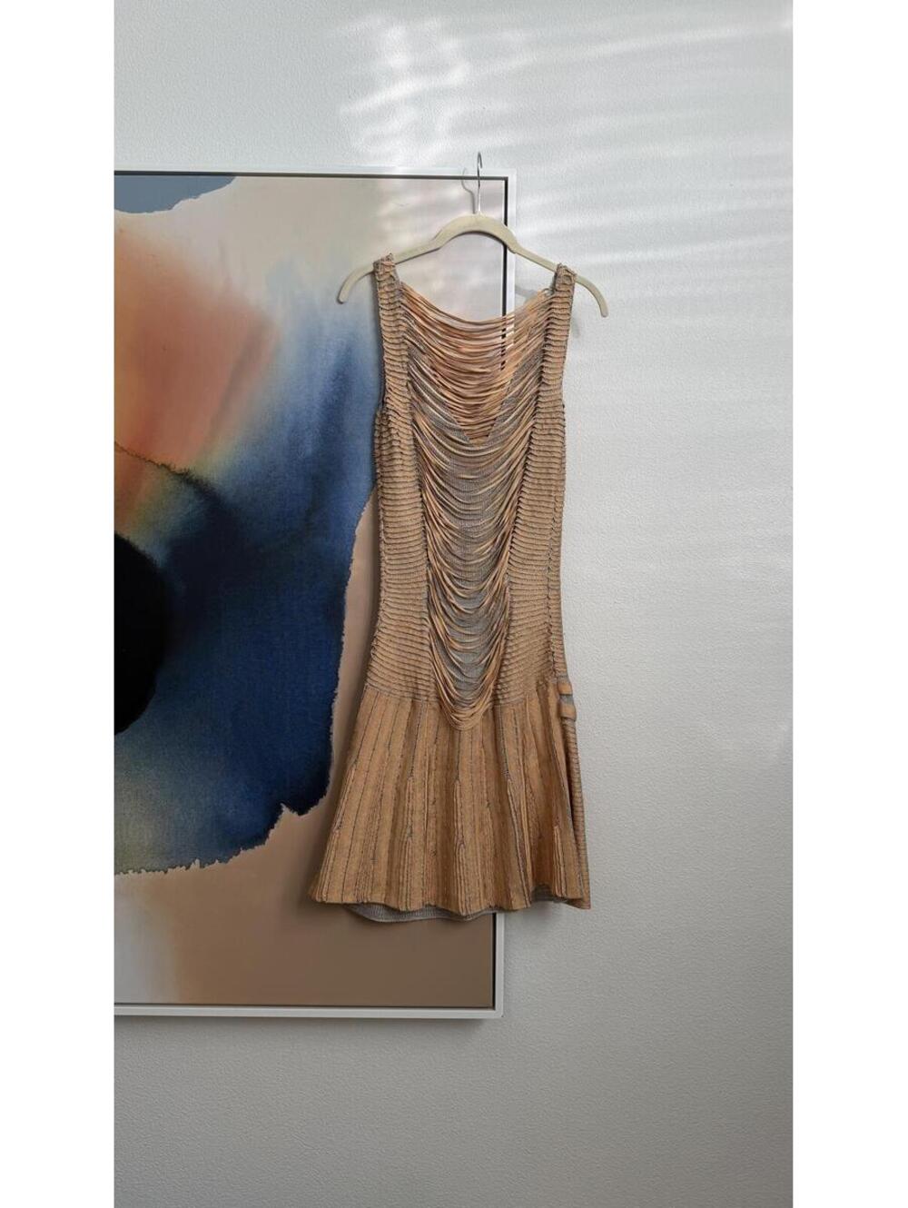Pepa Pombo Metallic Knit Mini Dress - Picture 4 of 9